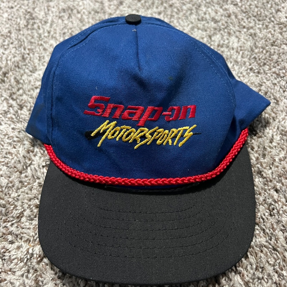 Vintage Snap-On Motorsports Snapback Hat Swingster Adjustable Rare USA Made
